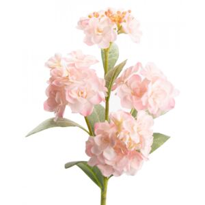 Floare artificiala roz din plastic 56 cm Giroflee Reality Lou de Castellane
