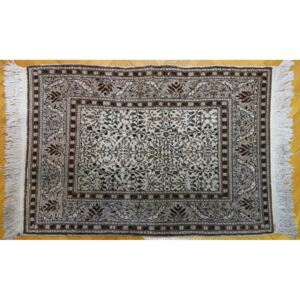 Covor manual turcesc, KAYSERI din lana pe urzeala de bumbac, anii '50, 200.000 noduri/m², 137 x 95 cm