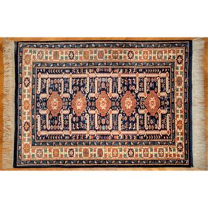 Covor manual turcesc, KUBA din lana pe urzeala de lana, 300.000 noduri/m², 169 x 125 cm