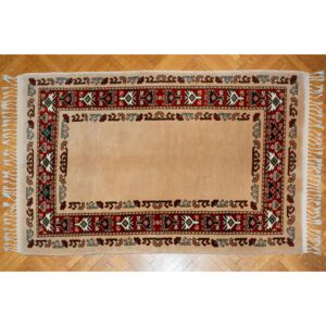 Covor manual turcesc, OZELER din lana pe urzeala de lana, 250.000 noduri/m², 189 x 123 cm