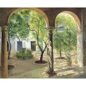 Timothy Easton - Shaded Courtyard, Vianna Palace, Cordoba Reproducere