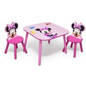Set masuta si 2 scaunele Minnie Mouse 2-6 ani