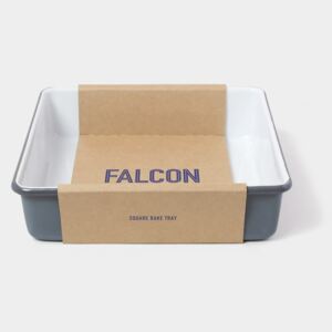 Tavă smălțuită pentru copt Falcon Enamelware, gri