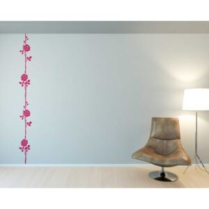 Climbing Rose - autocolant de perete Roz 40 x 100 cm