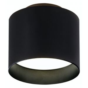 Plafoniera LED Trios aluminiu/sticla acrilica, 2 becuri, negru, diametru 10 cm, 240 V, 3200 K