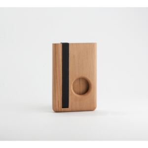 Portvizit / portcard ROUND lemn de arin - UrbanWood