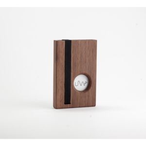 Portvizit / portcard CUBE lemn de nuc - UrbanWood