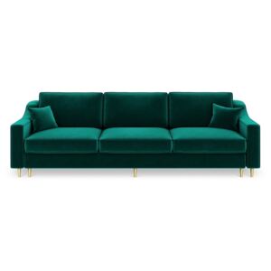 Canapea extensibilă cu 3 locuri Mazzini Sofas Marigold, verde