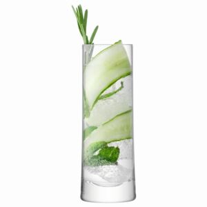 Pahar înalt pentru gin 380 ml transparent, set 2 buc, LSA, Handmade