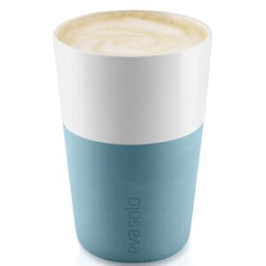 Cană Caffe Latte, arctic blue, 360ml, set 2 bucăți, Eva Solo