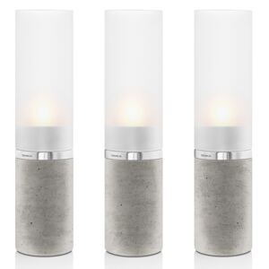 Set 3 lumânări beton, FARO - Blomus