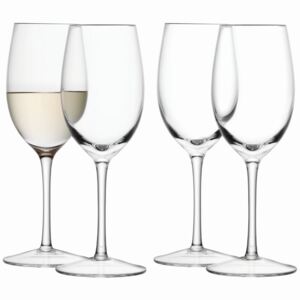 Pahare Wine pentru vin alb 260 ml, transparente, set 4 buc, LSA, Handmade