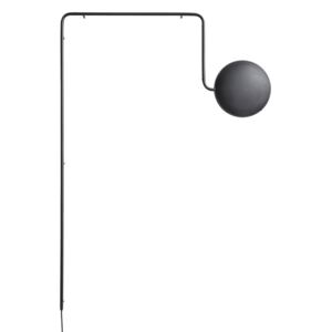 Lampă de perete "Mercury", 2 variante - Woud Variantă: metal negru, sticlă opală
