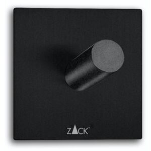 Cuier pătrat pentru prosoape DUPLO, culoare neagră - ZACK