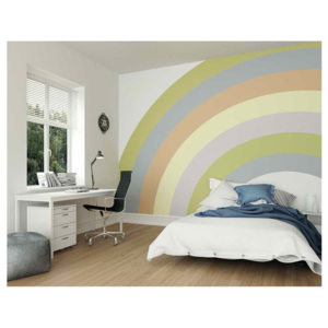 Fototapeta - Pastel Rainbow 350x280 cm