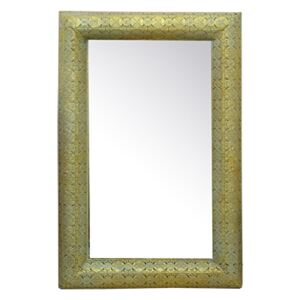 Oglinda Eleganzza din metal auriu 80x8x126 cm