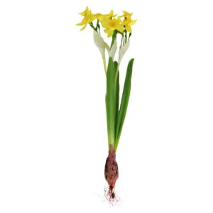 Floare artificiala narcisa galbena cu bulb 30 cm