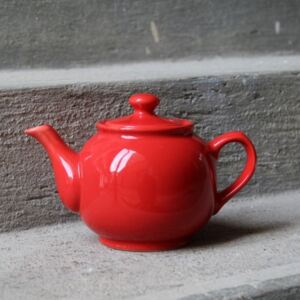Ceainic Fantasy din ceramica rosie 15 cm