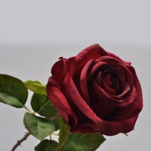 Floare decorativa Burgundy Rose 50 cm