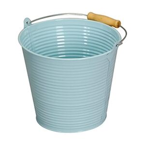 Ghiveci Bucket din metal albastru 16 cm