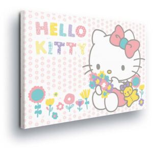 Tablou - Cheerful Hello Kitty 60x40 cm