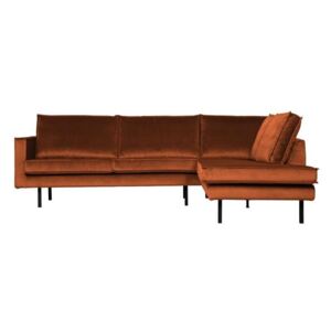 Canapea coltar pe dreapta portocaliu Rodeo Corner Sofa Rust