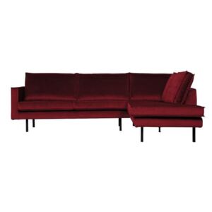 Canapea coltar pe dreapta rosu Rodeo Corner Sofa Red