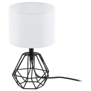 EGLO Lampă de masă Carlton 2, negru și alb 95789