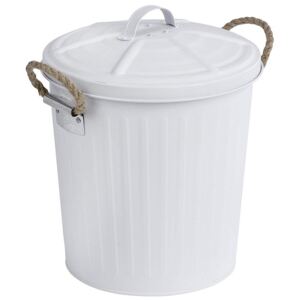 Coș de gunoi GARA alb cu capac, 6L, Wenko