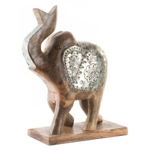 Statueta de lemn, elefant