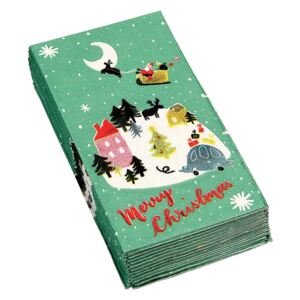 Set 12 șervețele de Crăciun Rex London Christmas Wonderland
