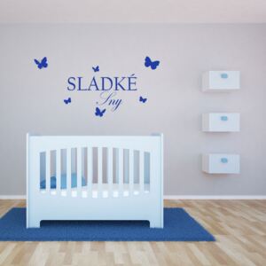 GLIX Sweet dreams - autocolant de perete Albastru 120 x 60 cm