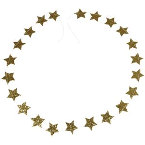 Ghirlandă de Crăciun Rex London Gold Stars