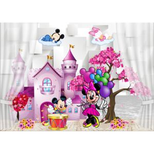 Fototapet Copii cu Mickey si Minnie Mouse Hartie 250x400 cm