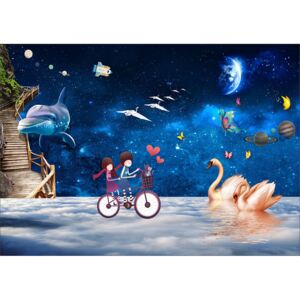 Fototapet Copii Univers Dream Autocolant perete 250x400 cm