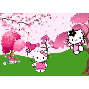 Tapet Fototapet Copii Hello Kitty Roz Premium 250x400 cm