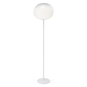 Aria XL - Lampă de podea albă cu abajur rotund
