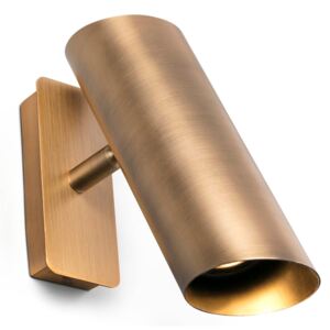 LINK 1xGU10 - Aplică cilindrică bronz ajustabilă din oțel