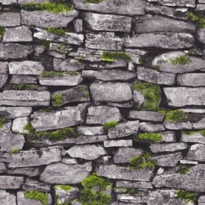 Buvu Tapete de vinil zid de piatră gri