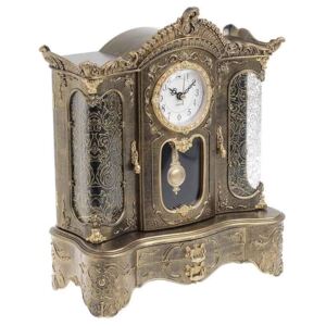 Caseta bijuterii muzicala cu ceas Antique Gold 26cm