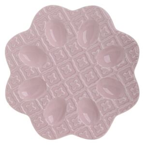 Platou Pink din ceramica pentru oua 27.5 cm