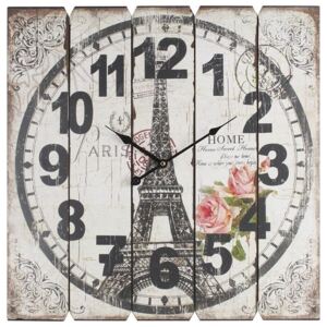 Ceas din lemn Tour Eiffel 58 x 58 cm