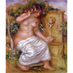The Bather at the Fountain, 1914 Reproducere, Pierre Auguste Renoir