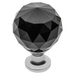 Buton mobila Crystal Palace D40 mm, negru