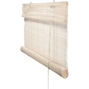 Rulou bambus alb 140x180 cm