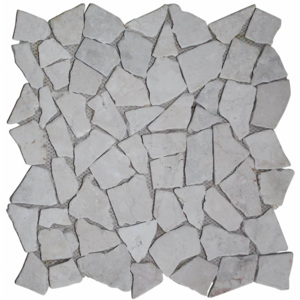 Plăci mozaic din marmură, 11 buc, 1 m², auriu