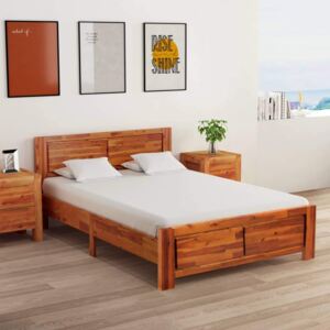 Cadru de pat, 120 x 200 cm, lemn masiv
