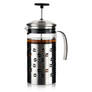 Ceainic/cafetiera french press - inox - Mărimea 1 l, 13 x 13 x 24 cm