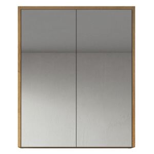 Dulap cu oglinda Kesington, lemn, maro, 72 x 60 x 16 cm