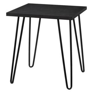 Masa laterala Acevedo, negru, 56 x 49 cm